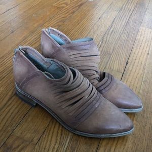 Free People brown leather flats